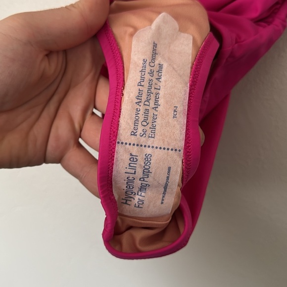 J. Crew Ruched ruffle one-piece swimsuit in Radiant Fuchsia - Picture 6 of 9